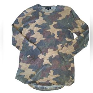 Camouflaged long sleeved shirt